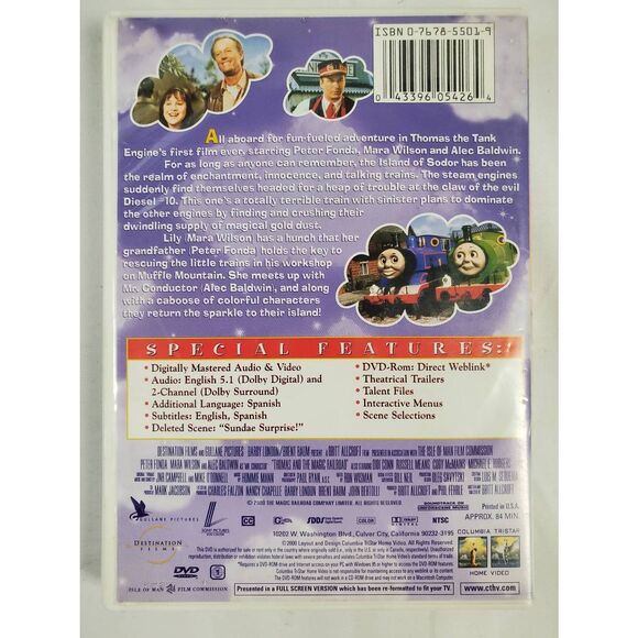 Thomas & The Magic Railroad DVD - Picture 3 of 3